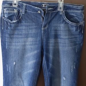 Adorable distressed jeans!